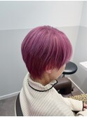 ガーリーショートピンク
