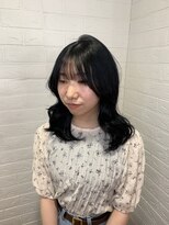 ヘアースペースブルーム プリュス 石橋店(HAIR SPACE BLOOM plus) コリアンブラック/髪質改善カラー/透明感カラー/艶髪/2wayバング