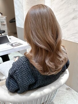 ロンド ブランシュ 錦糸町北口(Lond blanche) 前髪アンブレラカラーこなれミディイメチェンウェーブパーマ