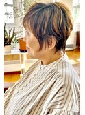 函館/ボブ/ショートボブ/ショート/ハイライト/透明感/大人髪