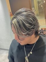 スウェル 柏店(Swell)&nbsp;センターパート+メンズハイライト(金メッシュ)