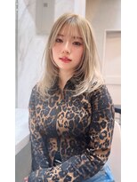 ロンド レア 天神大名店(Lond Le’a) 小顔に見せるヘア/ワンレン/ボブウルフ/ネビージュ/黒髪カタログ