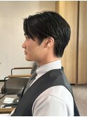 ダウンパーマニュアンスパーマセンターパートコンマヘア髪質改善