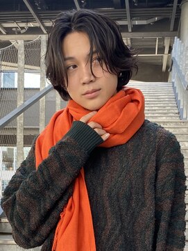 ユーフォリア 渋谷グランデ(Euphoria SHIBUYA GRANDE) ニュアンスパーマ　色気パーマ　メンズウルフ　MOMO