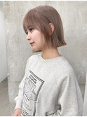 簡単スタイリング伸ばしかけヘア小顔ヘアブリーチなしカラー