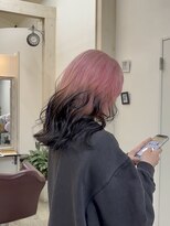 ライト(Light)&nbsp;ペールピンク×ブラックルーツカラー