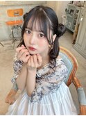 ヘアセットヘアメクラゲヘアシースルーバング