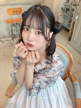 ミミバイカシュカシュ(mimi by cache cache) ヘアセットヘアメクラゲヘアシースルーバング