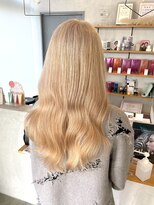 シェル 津山の手店(shel)&nbsp;10代20代ブリーチありホワイトベージュハイトーンカラー