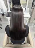 【かがみ】ツヤ感縮毛矯正/ココアブラウン［町田駅/髪質改善］