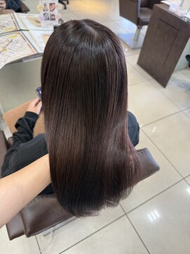 フォルテ 草薙店 レッドブラウン　韓国ヘア　西村ひより