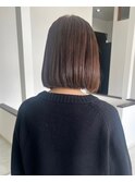 白髪染めを使わない脱白髪染め×ボブ