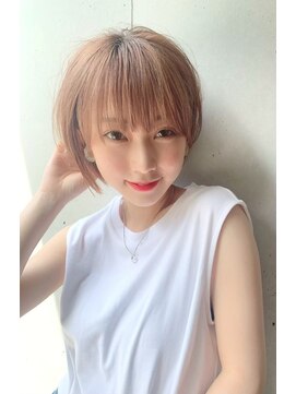 サンドパールス 仙台店(sand PALCE) 髪質改善/大人ガーリー/似合わせカット/ショートボブ/前髪/仙台