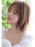 ナチュラルボブ前髪ありイメチェン20代30代40代50代ショートボブ