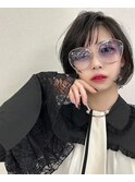 モード系ショートボブ｜大人の抜け感カラー