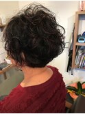 パーマスタイル ショートヘア