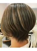★chouchou旭店★ ハイライト×ショートボブ