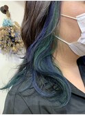 インナーカラー /Blue×green/nana