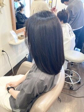 ミュウ(Private hair salon Miu) 髪質改善ストレート(韓国系ツヤカラー)