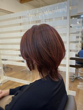 ロルド シェリ(Rold Cheri) レッドピンクウルフカット