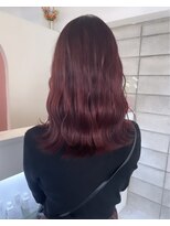 ビンナ(BINNA)&nbsp;ブリーチなしカシスピンクカラー♪