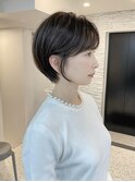 ショートボブ/大人巻き/ぷつっとボブ/ナチュラルカラー/高松