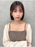 20代・30代_大人可愛いあごラインボブ