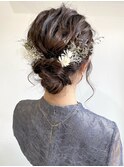 花田/ヘアセット/結婚式ヘアセット/アップスタイル/お呼ばれヘア