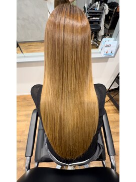 チョキナ(chokina.) ロング×超高濃度水素ケアカラー×水素パウダートリートメント