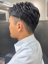 スターズ 柏(STARS)&nbsp;ビジネスパーマ　ツーブロック　メンズパーマ　束感　爽やか