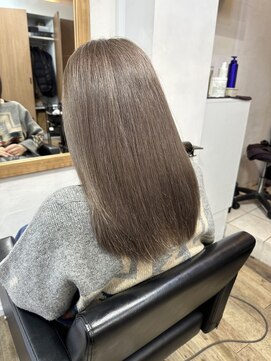 ハーツ(Heart's) 白髪ぼかし脱白髪染めショートボブ髪質改善40代50代60代