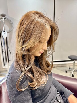 トラップヘアー レディースブリーチなしカラーハイトーンカラー