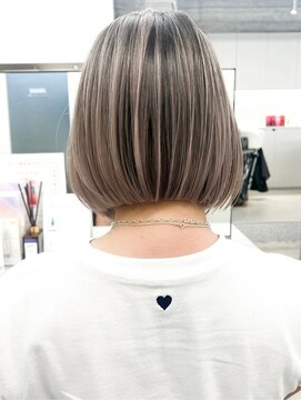 ゴカン バイ ジル ブラン 名古屋(Gokan by JIL BLAN) ハイライトバレイヤージュダブルカラーショートカット　30代40代