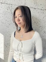 スティードトーキョー(Steed Tokyo)&nbsp;ブロッキングカラー　ラベンダーグレージュ