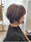白髪ぼかし/イメチェンヘアスタイル/前髪カタログ/ショートボブ