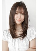 20代30代かわいい/顔周り/レイヤーカット/髪質改善/透明感カラー