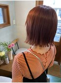 顎ラインの切りっぱなしボブ