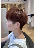 ブリーチなしピンク × 刈り上げショート　archive垂水
