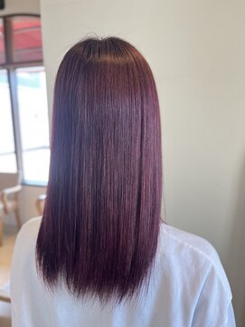 ヴィアンカ(Vianca) ダメージ毛→酸性ストレート×カシスピンクでサラ艶