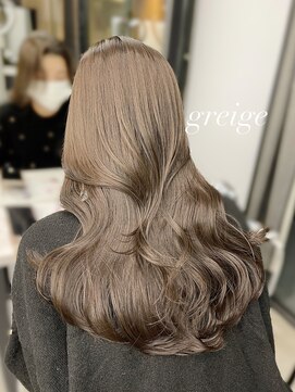 フォンズ(FONS) 透明感グレージュカラー/韓国くびれヘア/艶カラー/表参道/学割