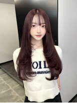 ラピス 名古屋本店(Lapis)&nbsp;ピンクブラウンとエクステでつくるレイヤーカット