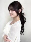 顔まわりカット/サイドバング/前髪カット/後れ毛カット/前髪