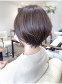 【 I. 】30代からの襟足すっきり前下がりショートボブ 川口