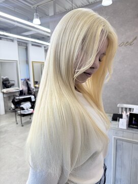 エゴル ナゴヤサカエ(ENGOL NAGOYA SAKAE) 坂野貴哉/ブロンド/ホワイトベージュ/ハイトーンカラー