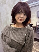 エッセンザ 梅田(ESSENZA)&nbsp;レイヤーボブレイヤーカットミディアムレイヤーハッシュカット