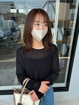 ナンバー(number+) 20代30代透明感カラーマットベージュレイヤー