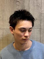 ビンゴ(BINGO) 2525黒髪坊主クロップフェード刈り上げバーバーテーパーフェード
