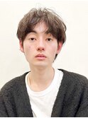 マッシュパーマ/ニュアンスパーマ/メンズ/アッシュブラウン/日吉