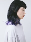 グラデーションカラーのウルフミディアム