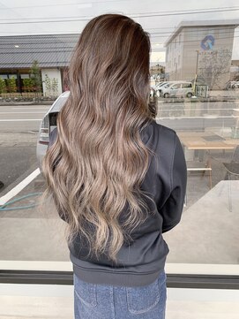 ナンバー(number+) 透明感抜群♪ダブルカラーブリーチパールベージュ